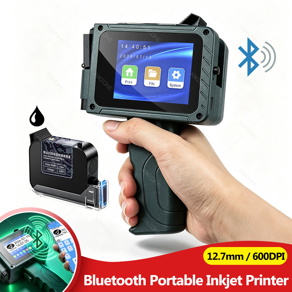 Label Maker Machine - 12,7 mm draagbare inkjetlabelprinter Bluetooth voor