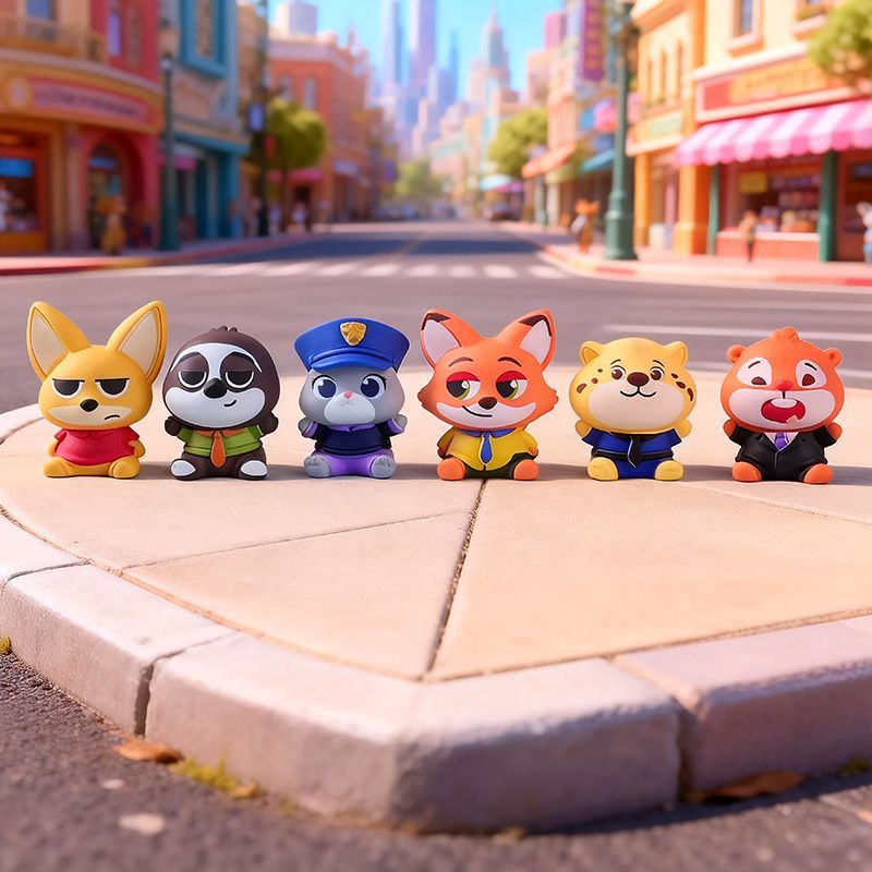 Home Office Romance Manga - Nieuwe Zootopia hars miniatuurfiguren blind box,