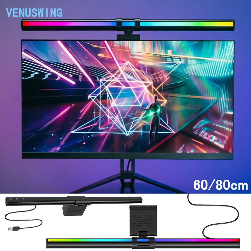 Home Office Work - RGB Licht 60/80cm Game Sfeerverlichting Monitor