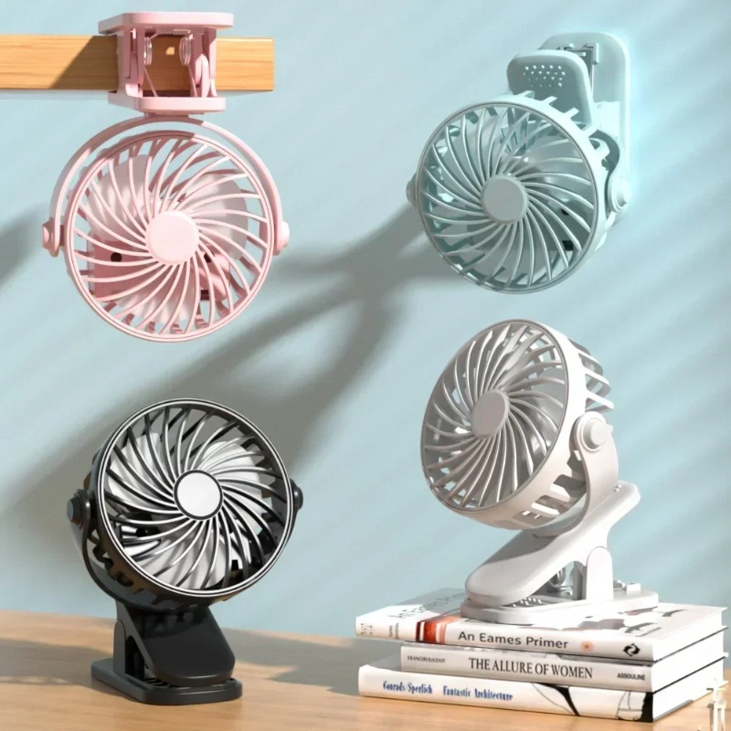 Standing Desk Electric - Draagbare clip-on ventilator USB bureauventilator 3