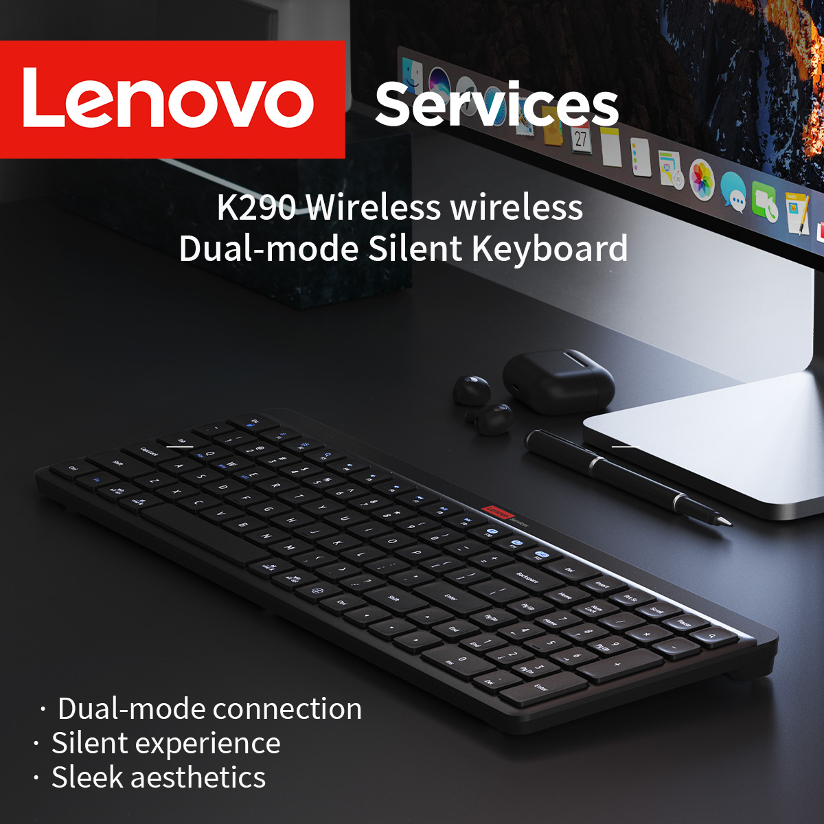 Home Office Of Uk - Lenovo Dual Mode Dual-Device Connection draadloos