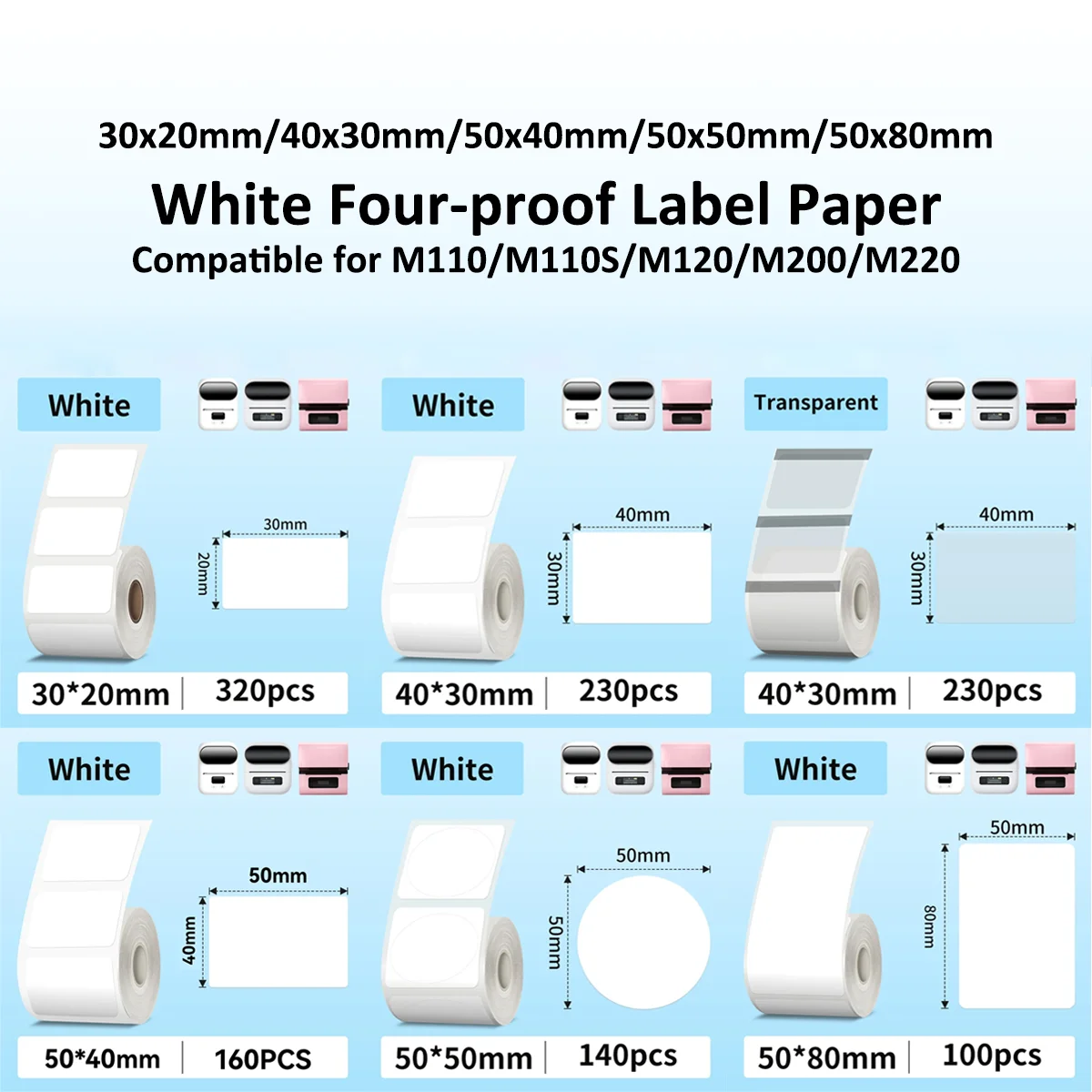Label Maker Machine - Thermisch stickerpapier Thermisch papier Label Maker