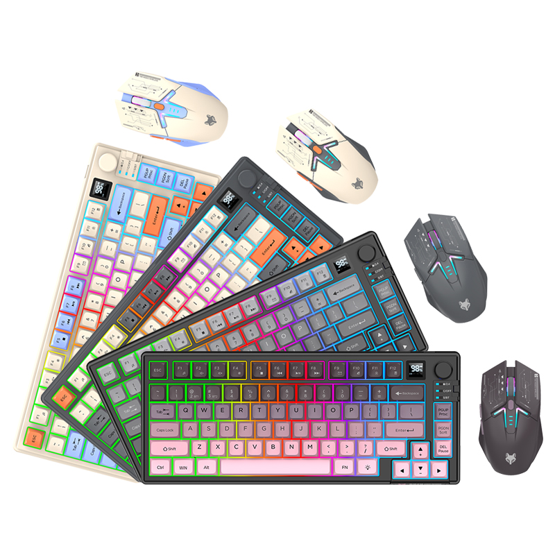 Home Office Of Uk - K920 USB bedraad gaming-toetsenbord-muisset Verlichte desktop/laptop