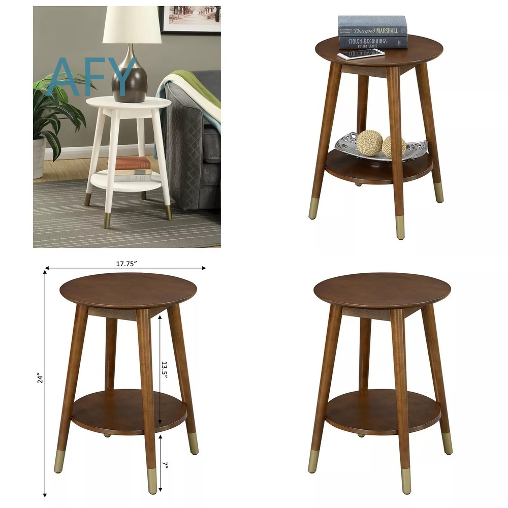Home Office Ikea - Houten bijzettafel met opbergvak onderaan voor