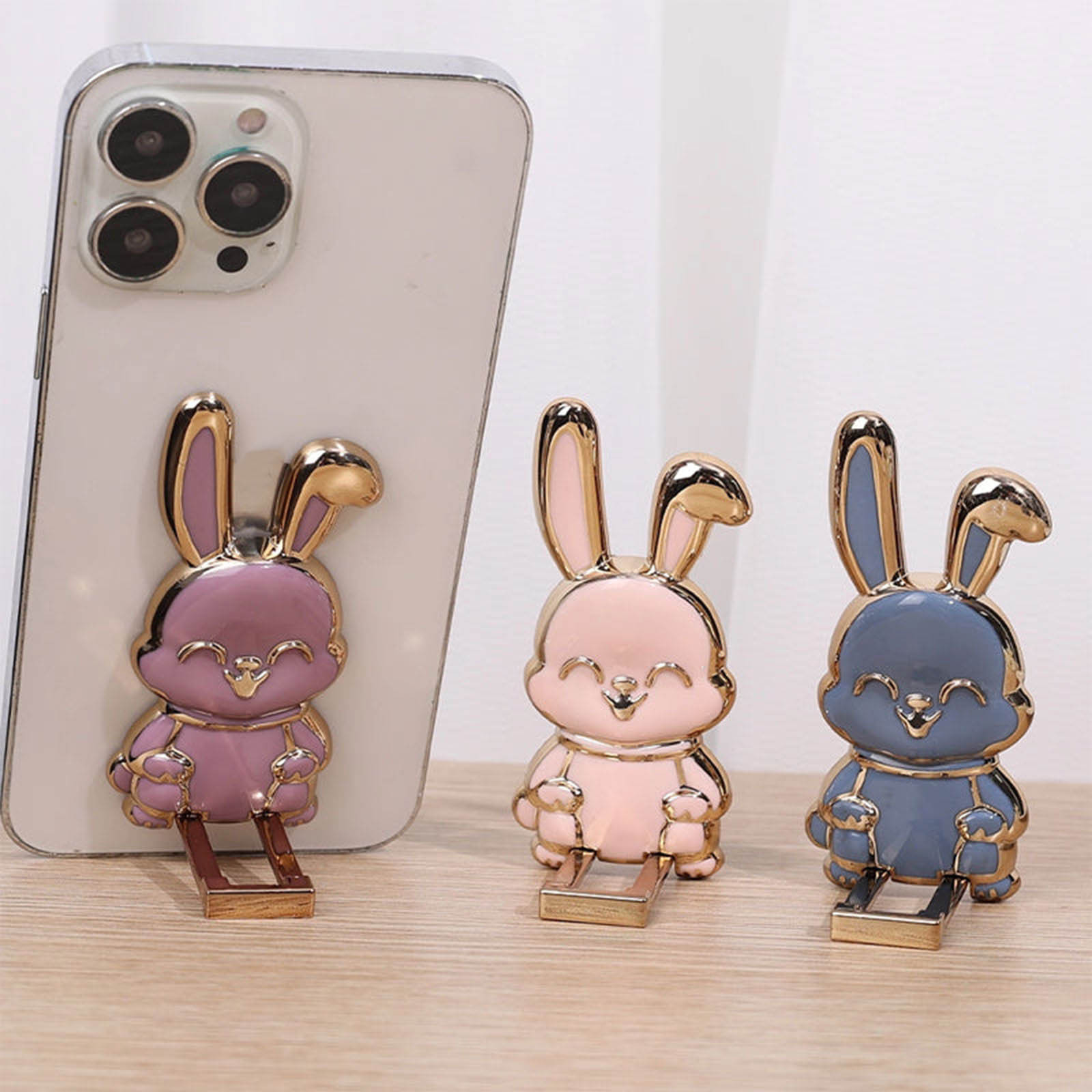 Home Office Call Center - ‌ Opvouwbare Bunny-telefoonstandaard Universele draagbare houder