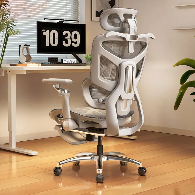 Home Office Work - Ergonomische bureaustoel met lendensteun, comfortabele relaxstoel