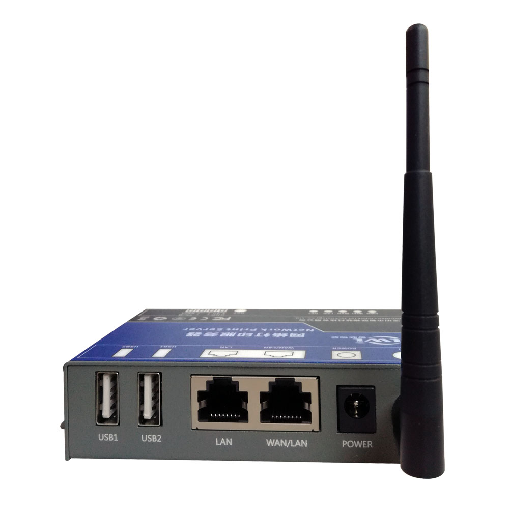 Home Office Printer - Duurzame wifi-printserver met 1/2 USB-poort voor