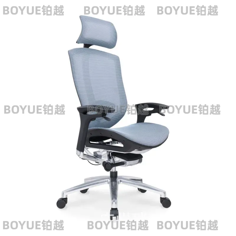 Home Office Work - Ergonomische bureaustoel met aluminium frame, mesh