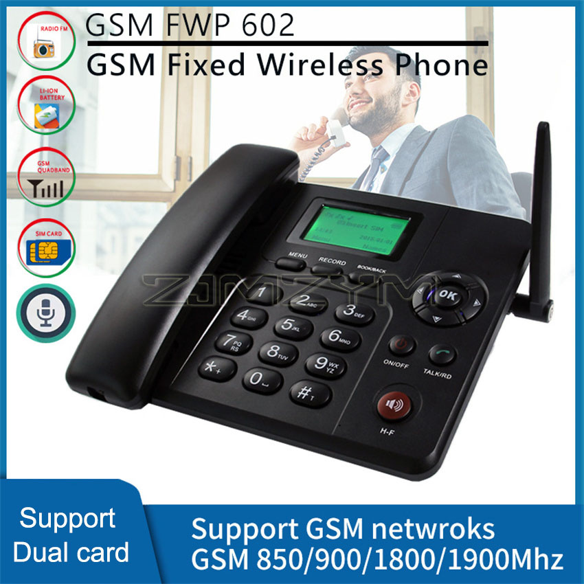 Home Office Call Center - Gsm Draadloze Dubbele Kaart Vaste Telefoon