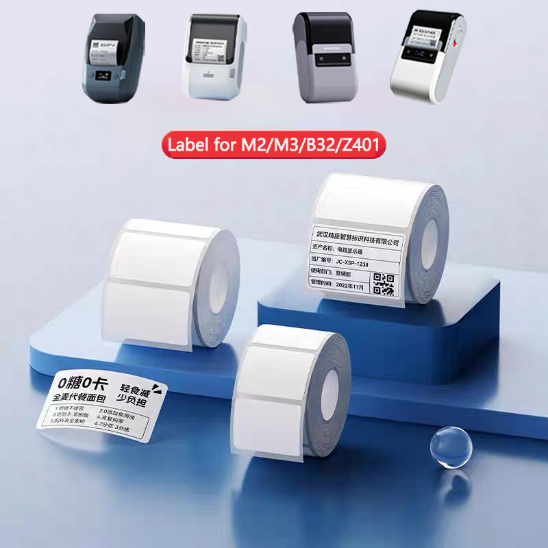 Label Maker Machine - Niimbot M2/M3/B32/Z401 Wit Label Papier zelfklevende