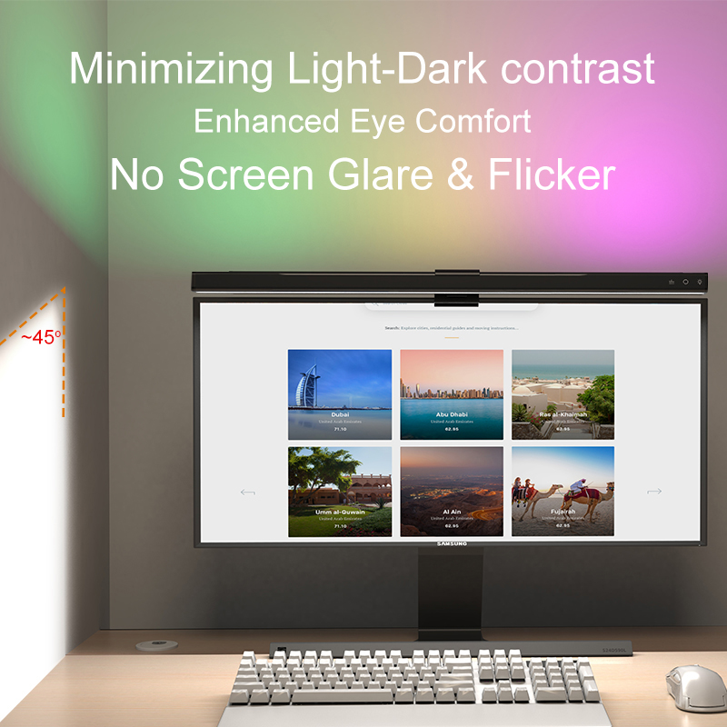 60/80cm RGB LED-monitorlichtba - Home Office Work recensie en prijs