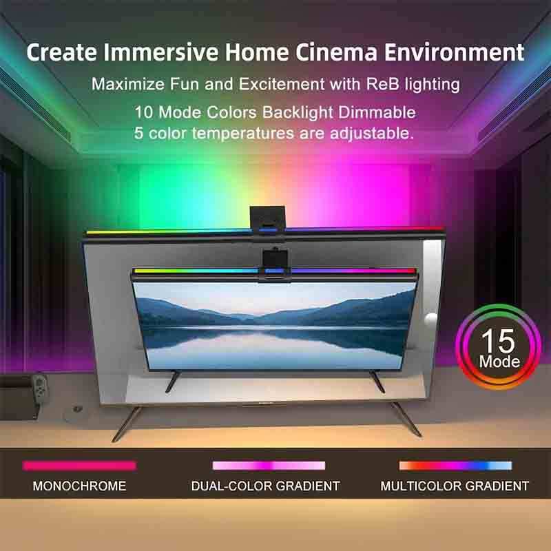 60/80cm RGB LED-monitorlichtba - Home Office Work recensie en prijs