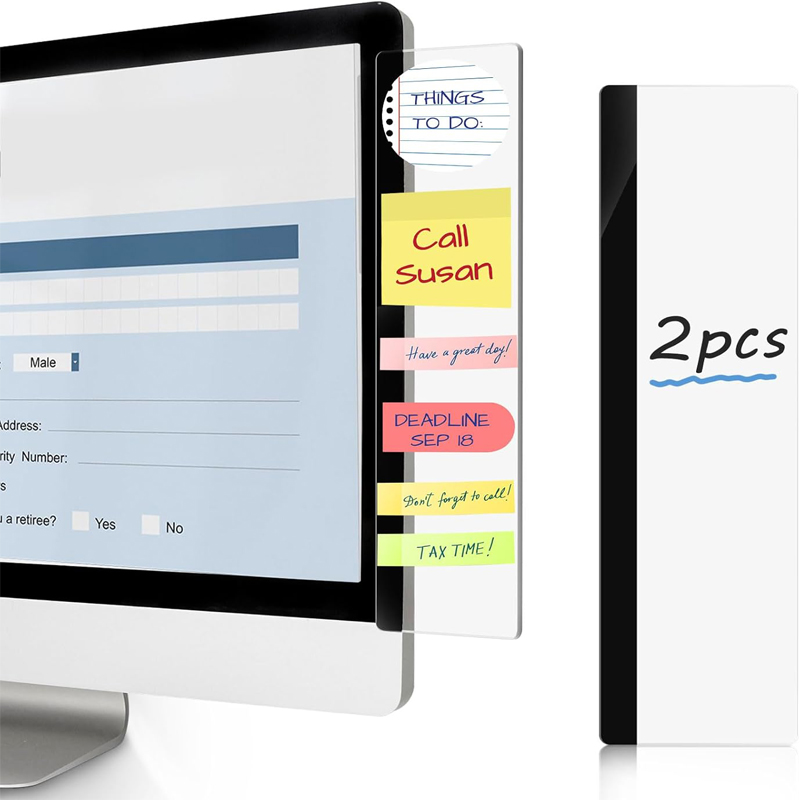 2 stuks monitor-memoborden voo - Home Office Work recensie en prijs