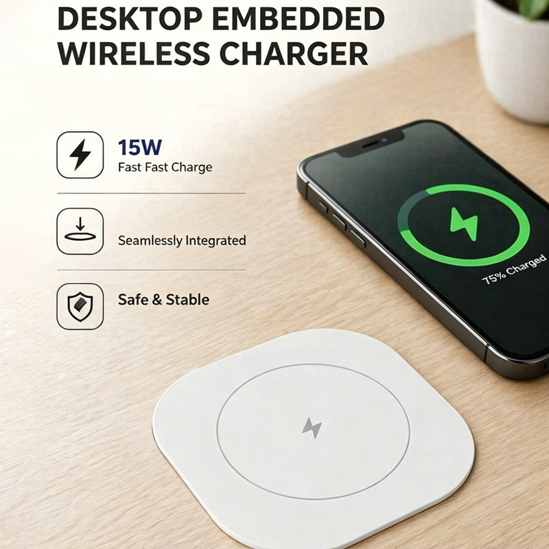 15W Ingebouwde draadloze oplad - Home Office Of Uk recensie en prijs
