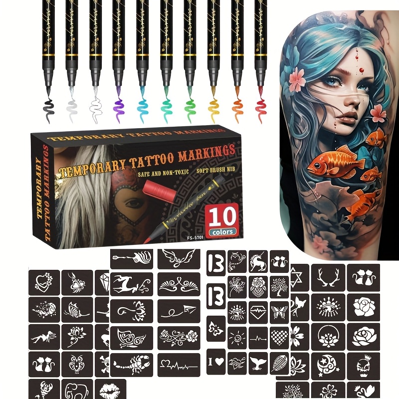 Tijdelijke Tattoo Marker Set 1 - Copic Marker Sketch recensie en prijs