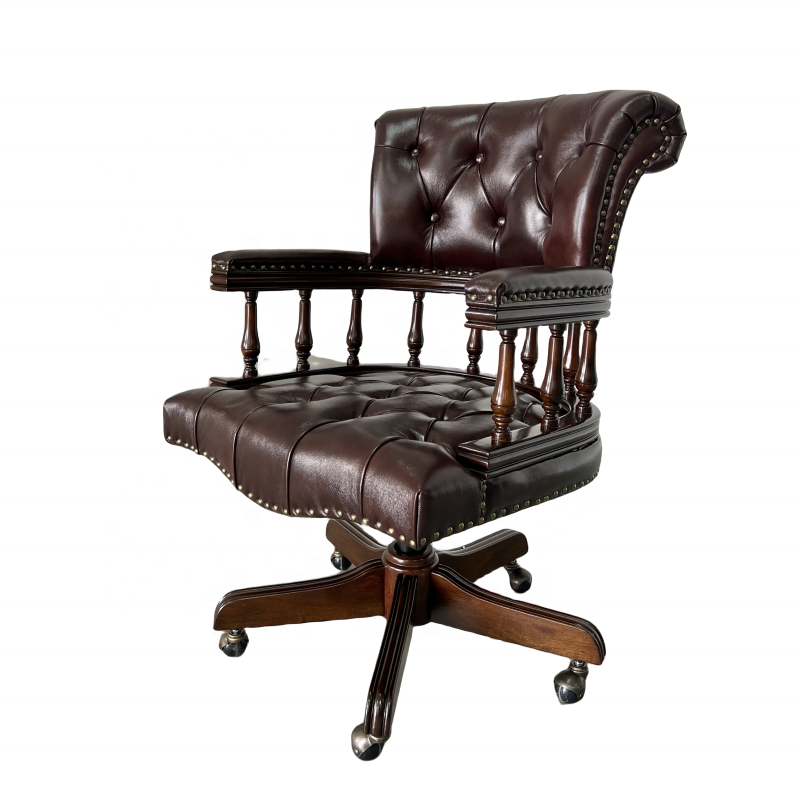 Donkerbruine Chesterfield Capt - Home Office Of Uk recensie en prijs