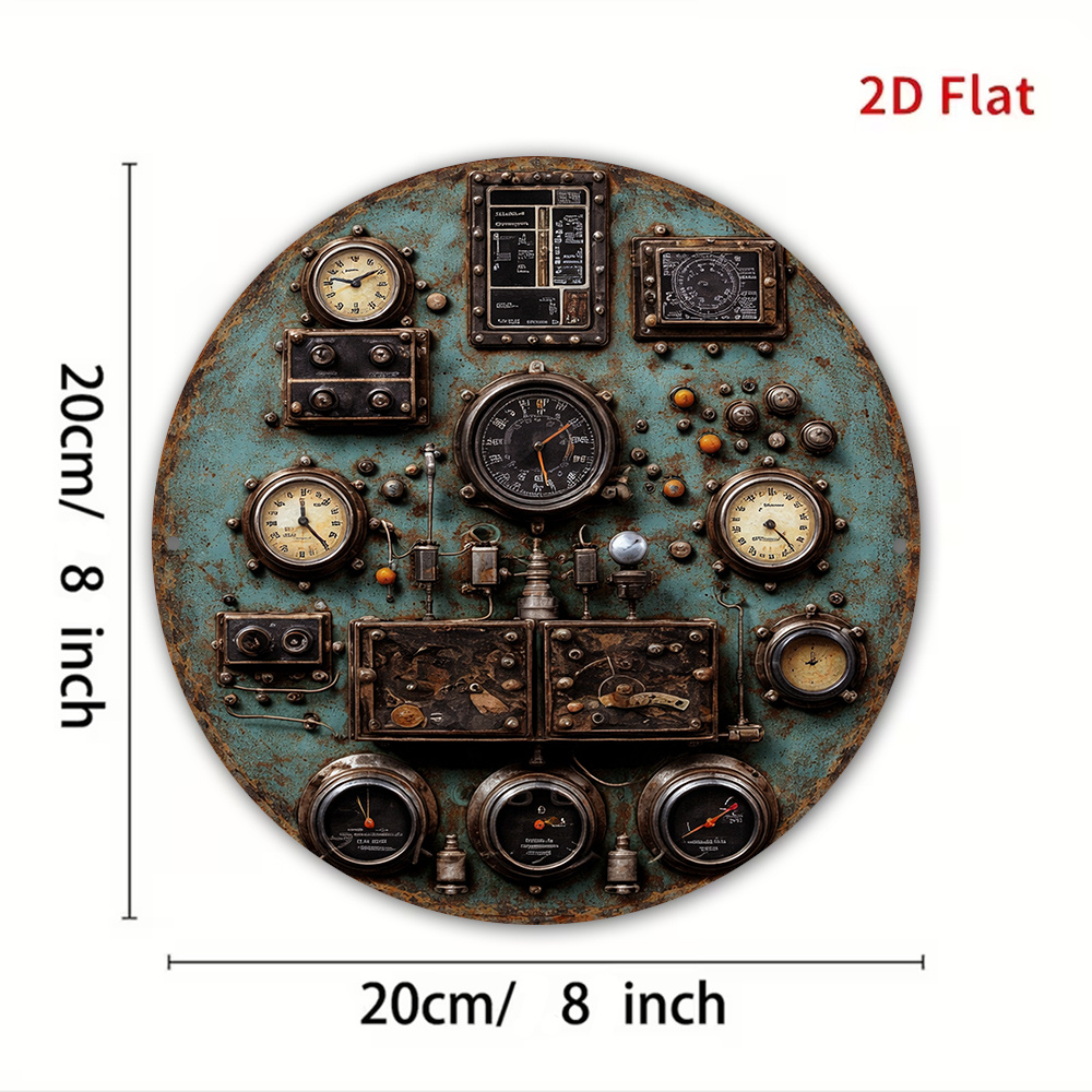 2D plat retro dashboard rond a - Home Office Work recensie en prijs