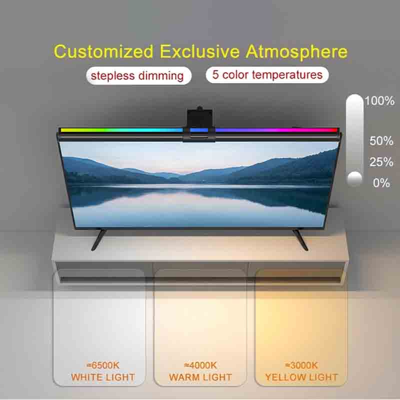 60/80cm Monitor Lichtbalk RGB  - Home Office Work recensie en prijs