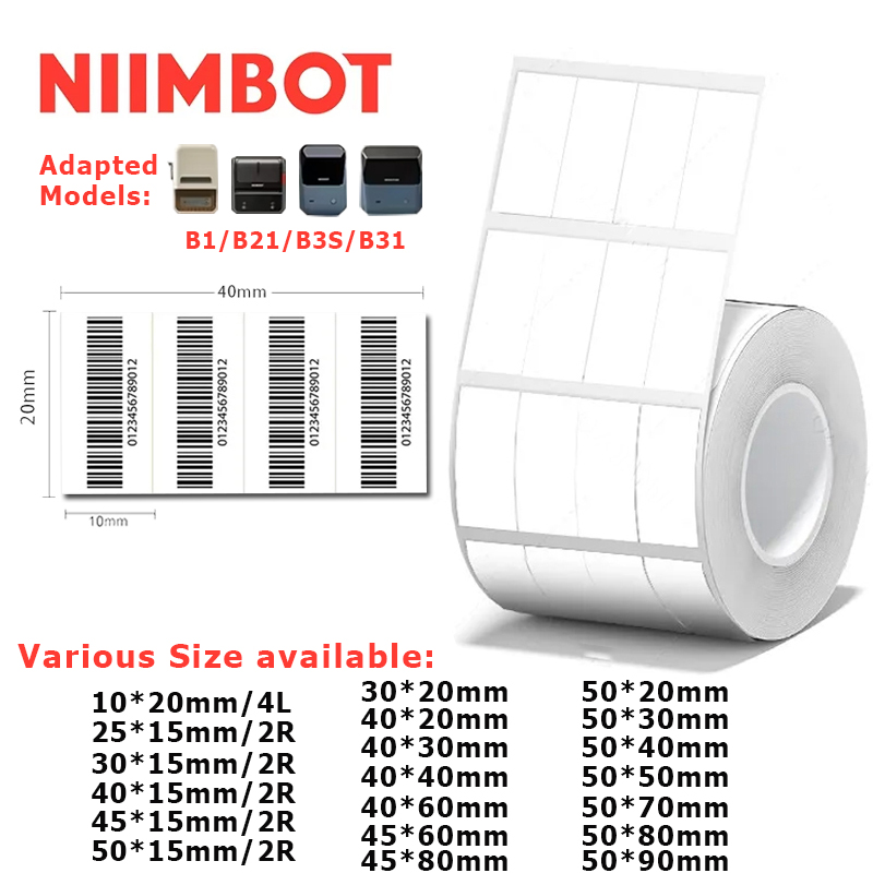 20-50mm Niimbot B21/B1/B31/B20 - Label Maker Machine recensie en prijs