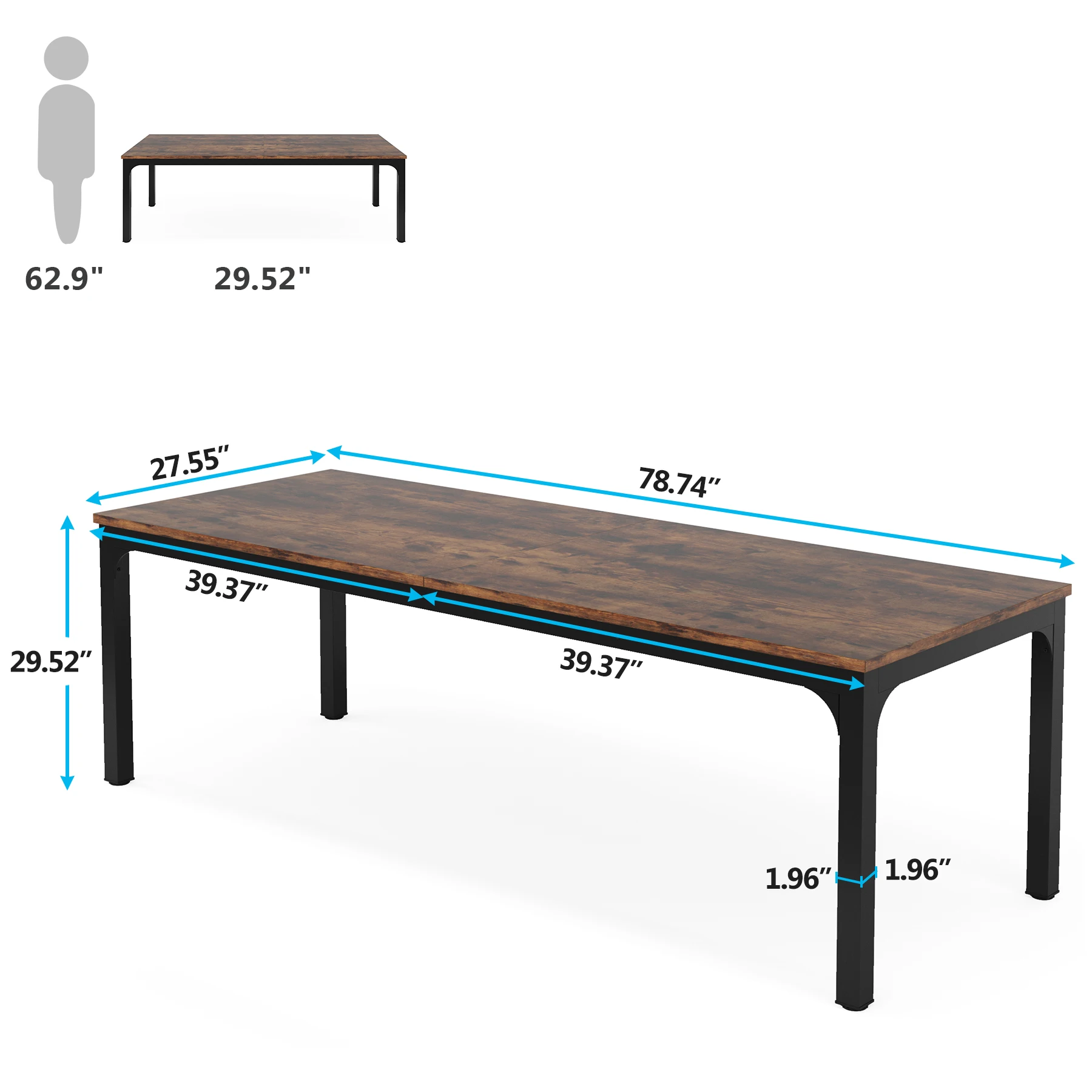 Tribesigns 78,7 inch extra lan - Home Office Ikea recensie en prijs