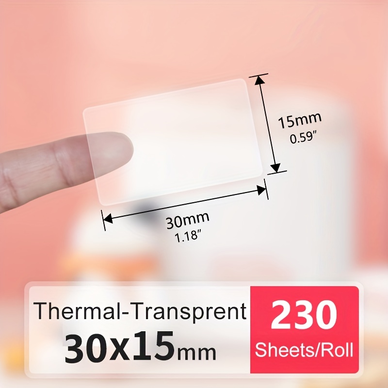 Transparant P15 Label Papier S - Label Maker Machine recensie en prijs